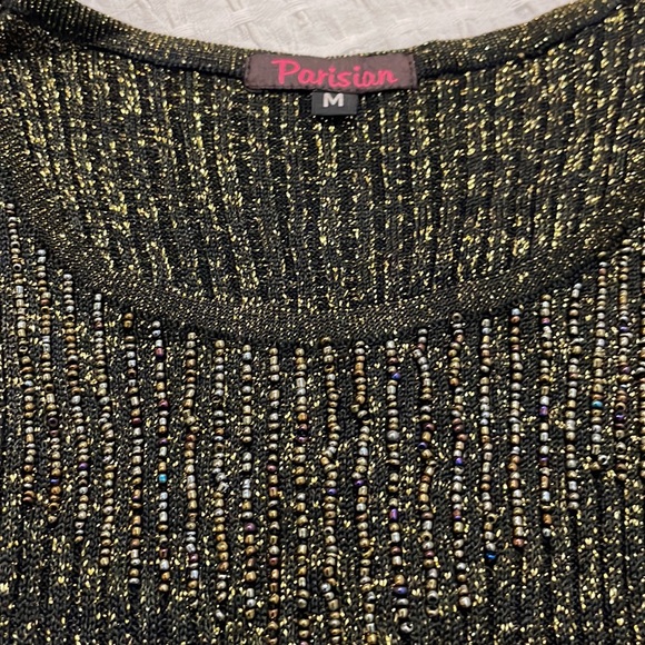 Brand new,  Black & gold top- ladies - Picture 2 of 2